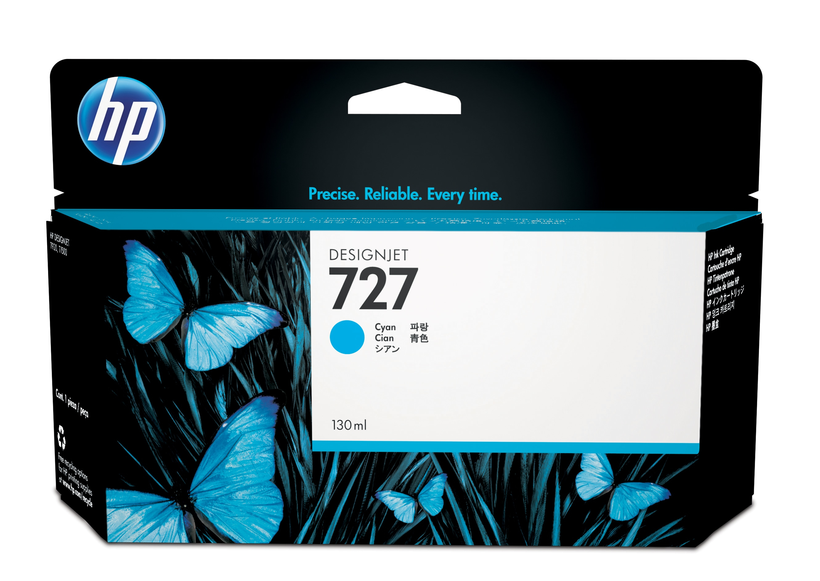 HP Designjet T920/T1500 Nº727 Cartucho Cian
