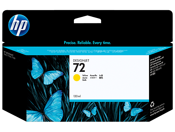 HP Designjet T610/1100 Cartucho Amarillo nº72 (130ml)