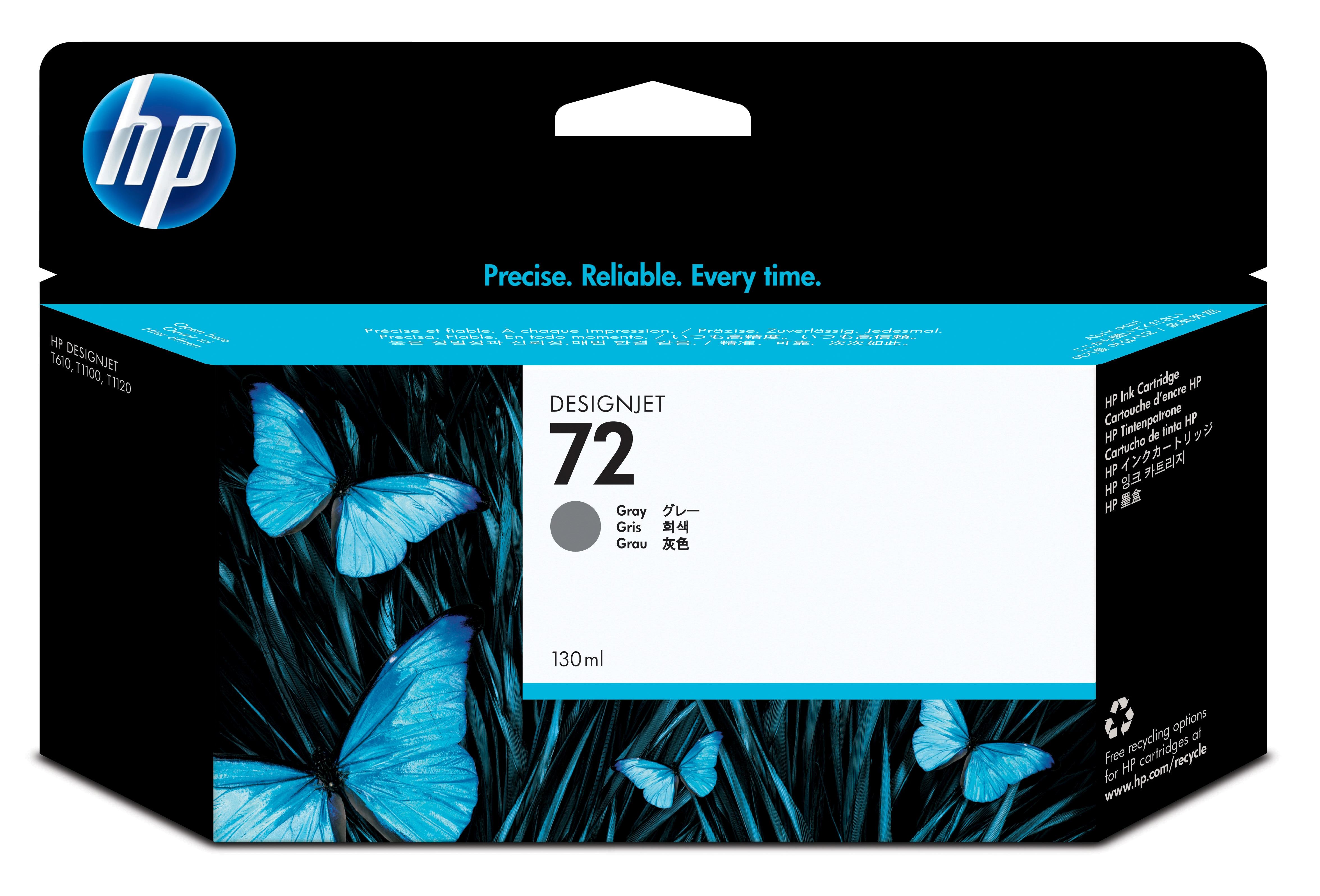 HP Designjet T-610/1100 Cartucho Gris nº72 (130ml)
