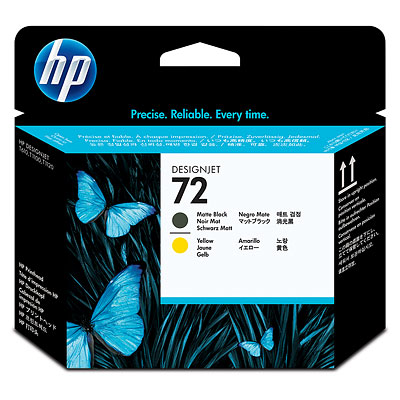 HP Designjet T610/1100 Cabezal Negro mate y Amarillo nº72