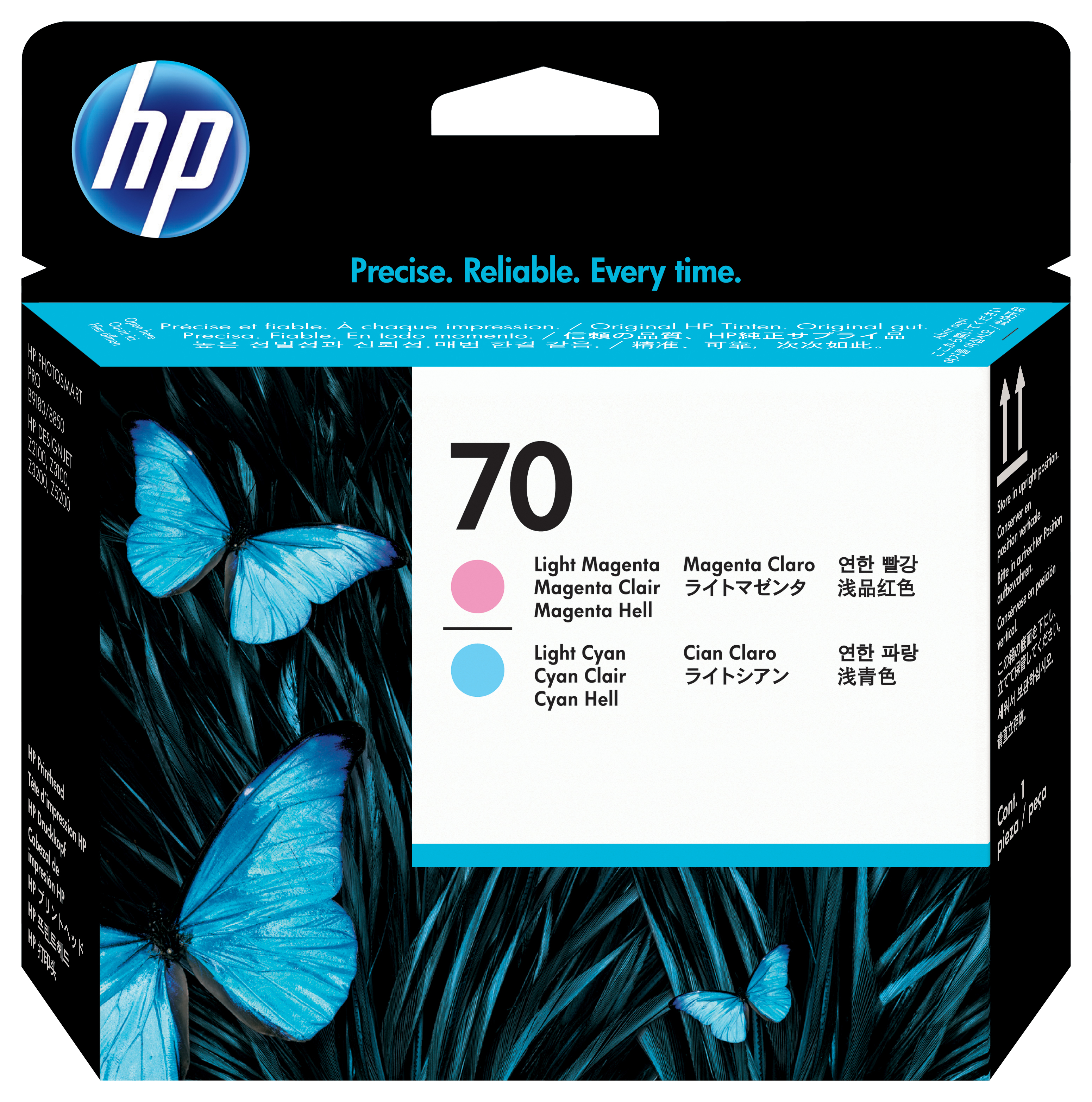 HP Photosmart Pro B9180 Nº70 Cabezal de impresion Magenta claro y Cian claro