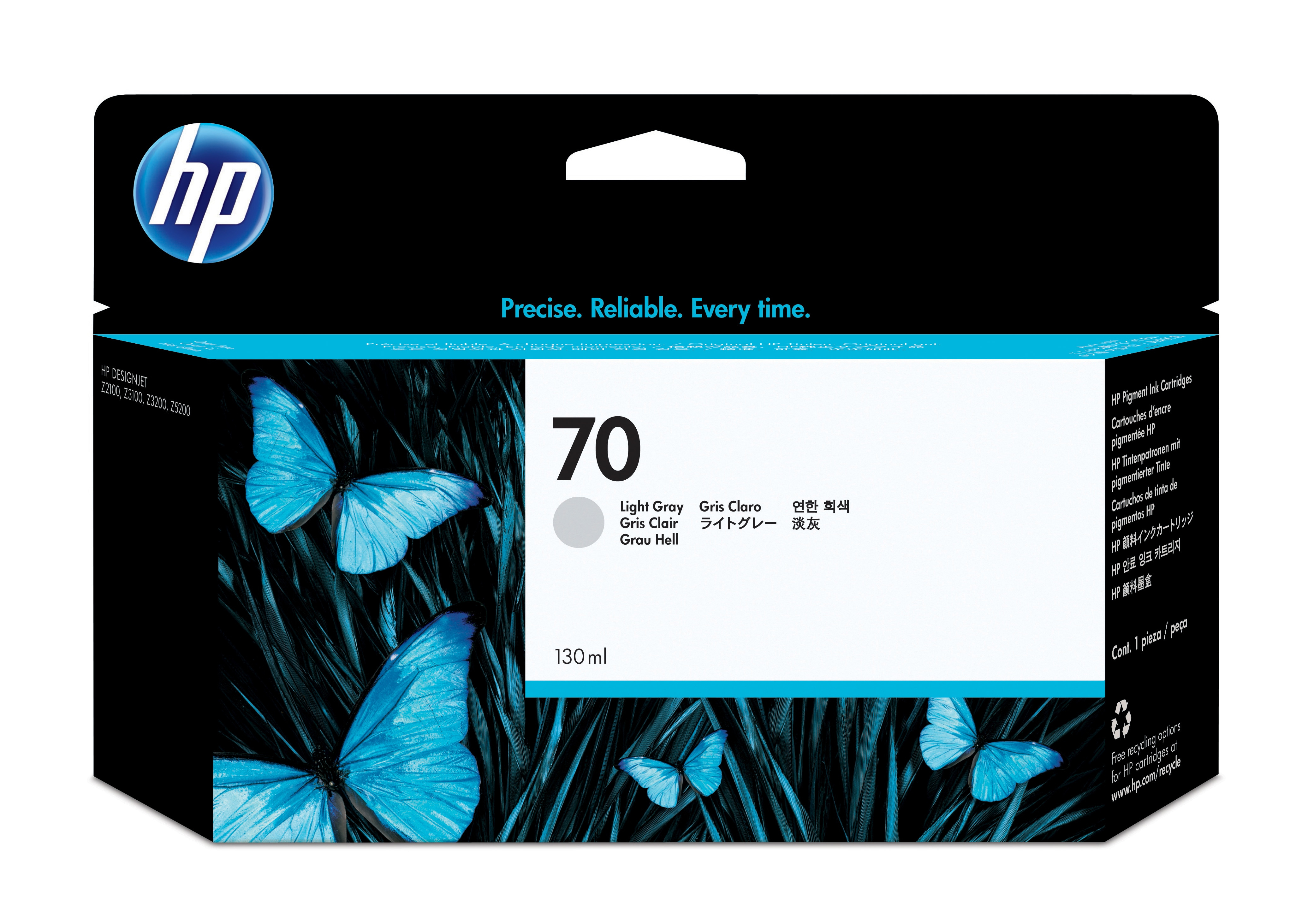HP Designjet Z2100/Z3100 Nº70 Cartucho Gris Claro