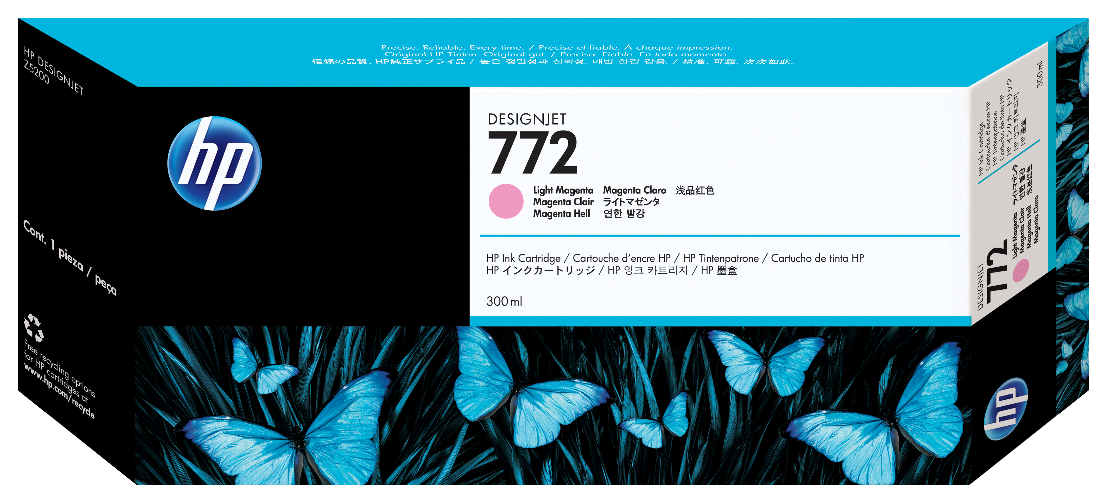 HP Designjet Z5200 Cartucho Magenta Claro nº772 300ml