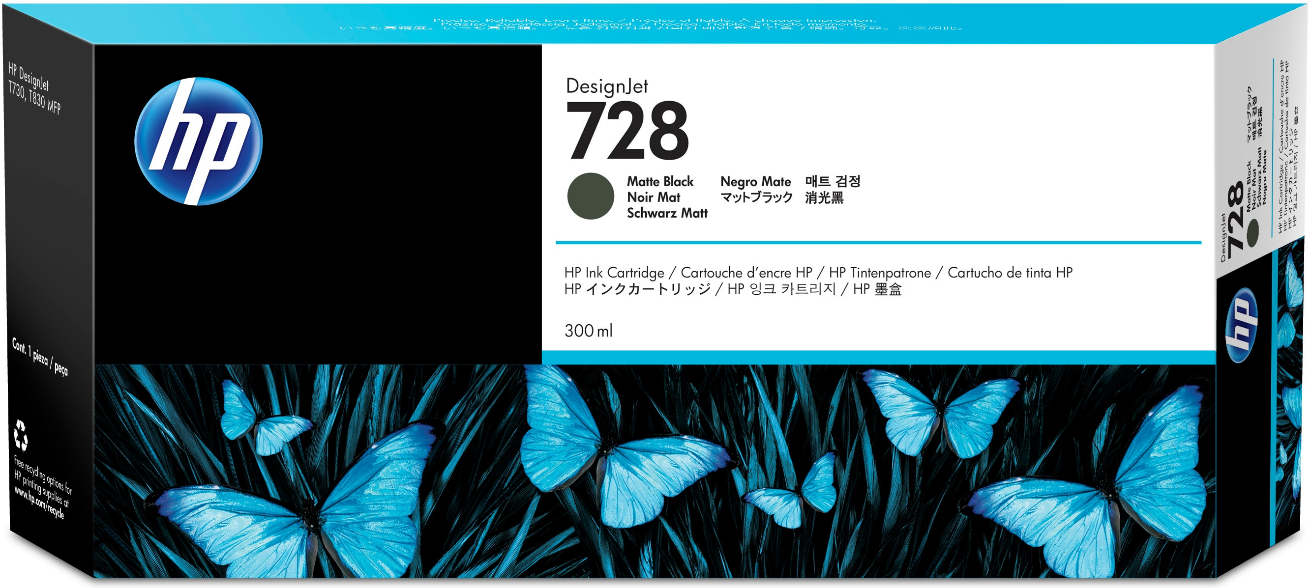 HP DesignJet T730 Cartucho Negro Mate Nº728
