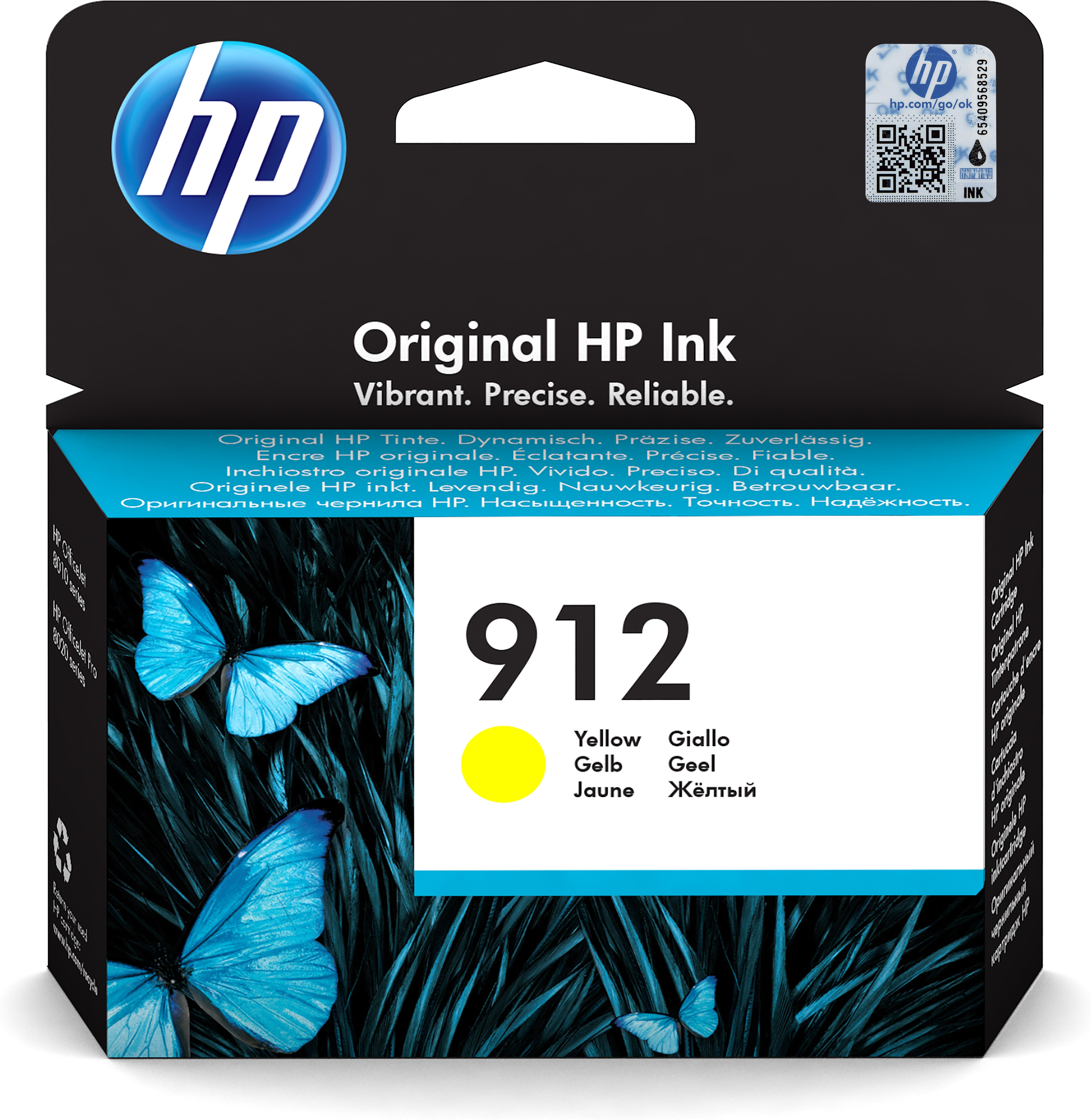 HP nº912 Cartucho Amarillo Officejet 8012, 8014, 8015, Officejet Pro 8022, 8024, 8025…