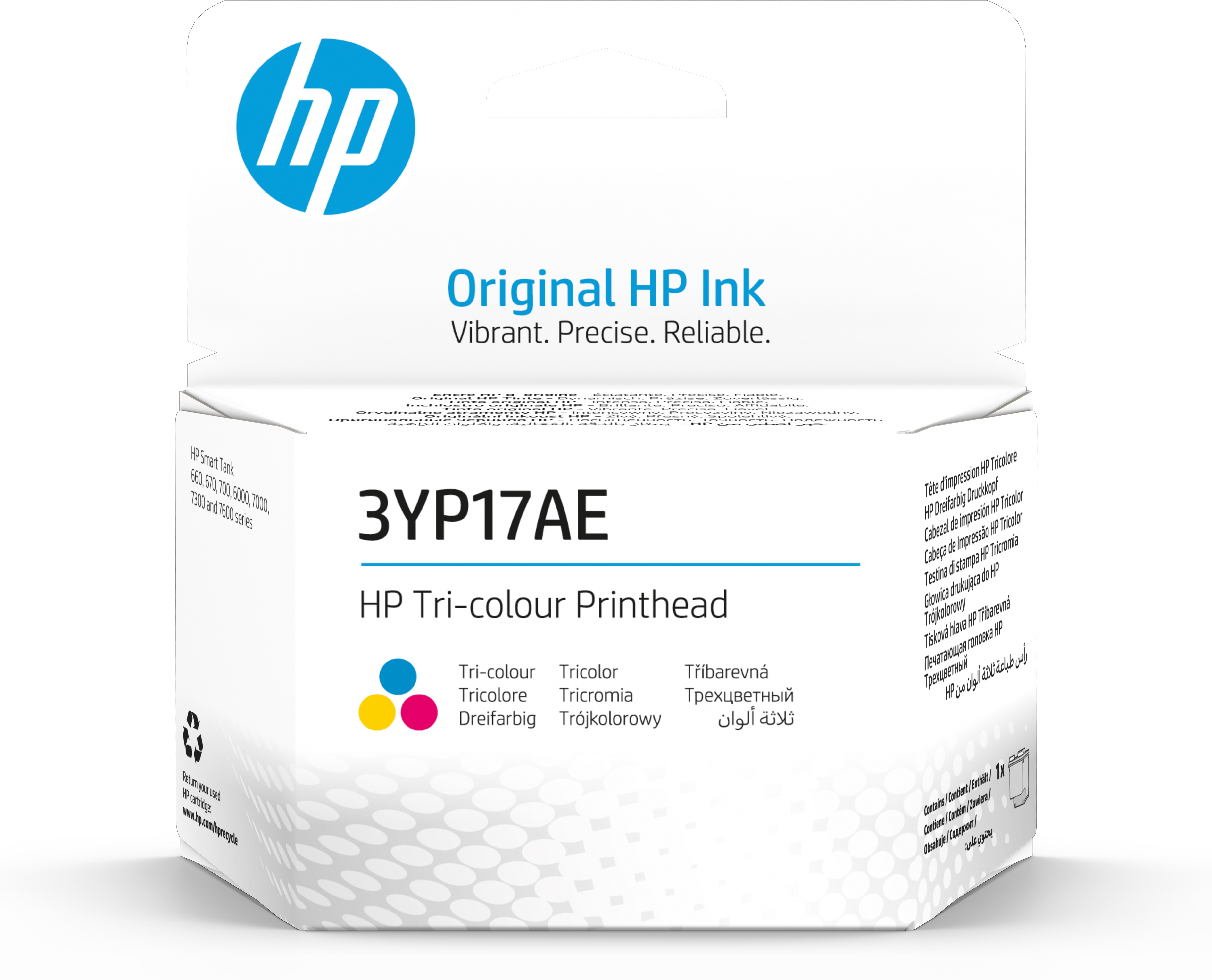 HP Cabezal Tri-Color 3YP17AE para Smart Tank 7000