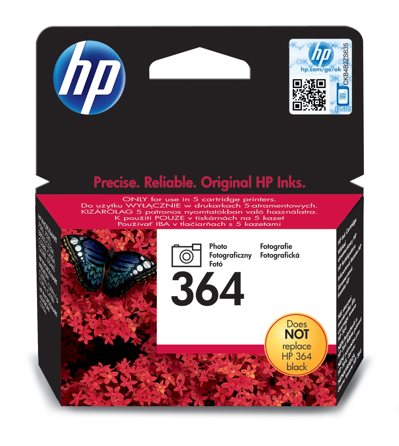 HP nº364 Cartucho Foto negro, para 130 fotos
