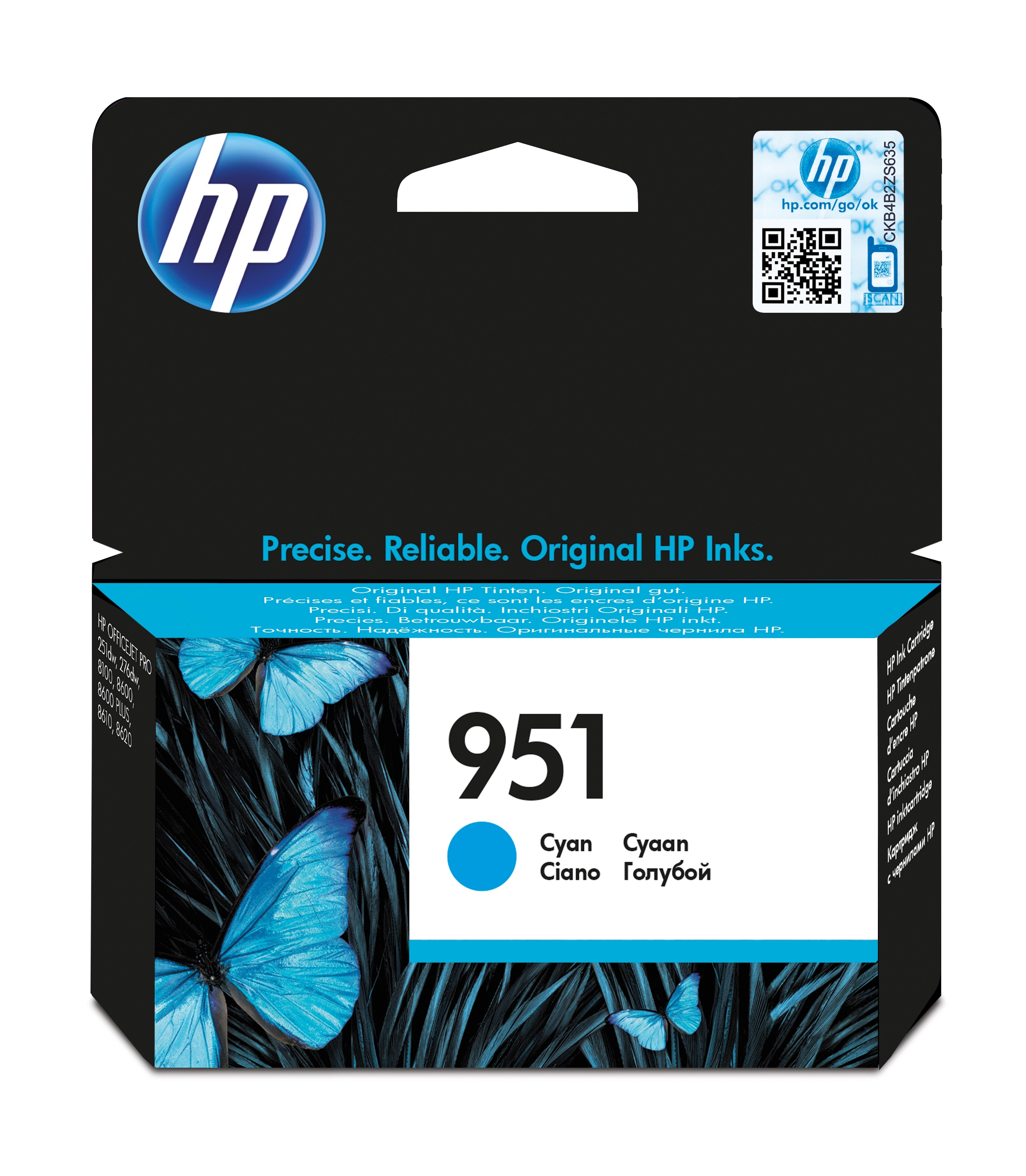 HP Cartucho Inyeccion Tinta Cian nº951