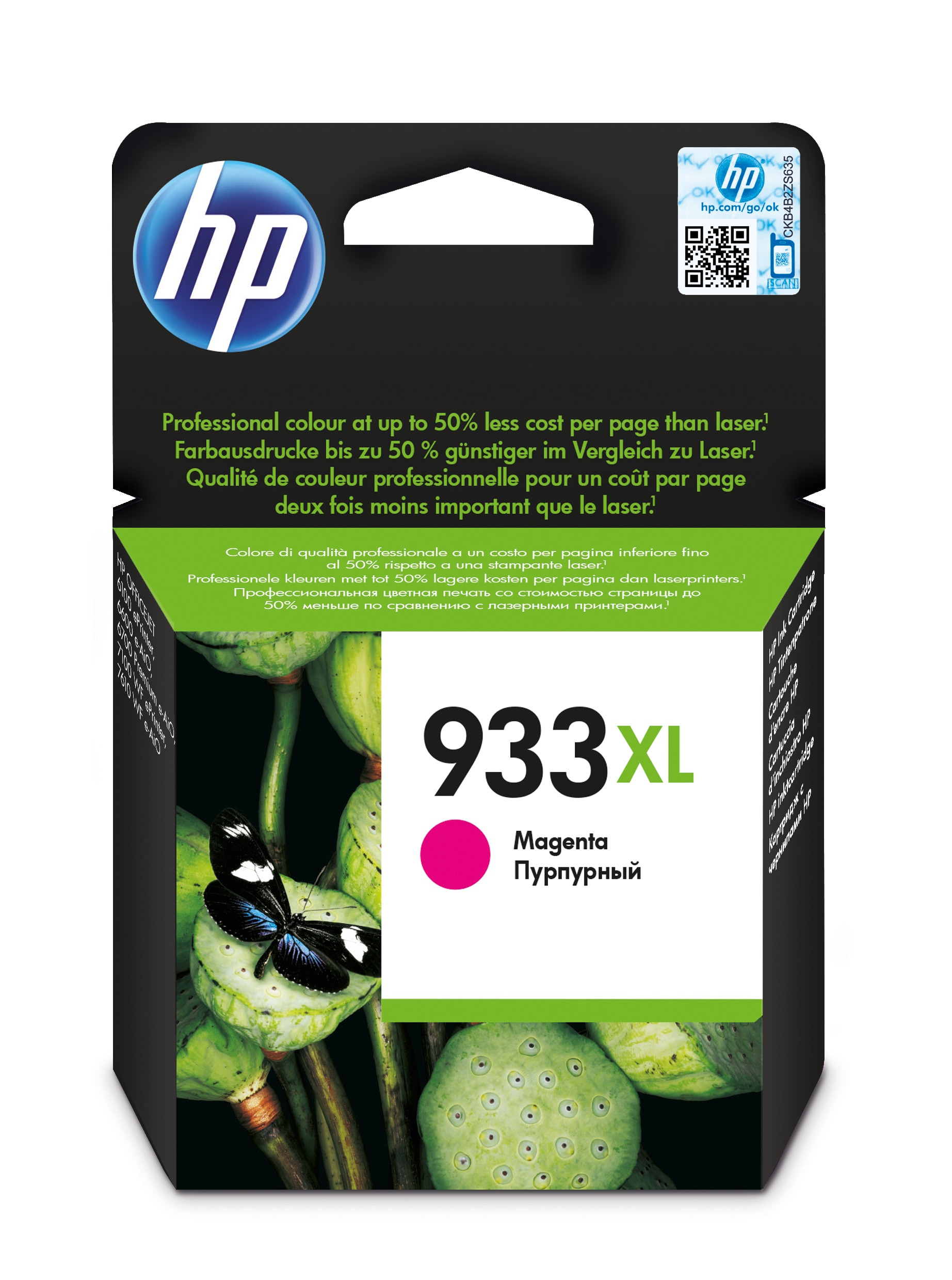 HP OfficeJet 6100 Cartucho Magenta Nº933XL