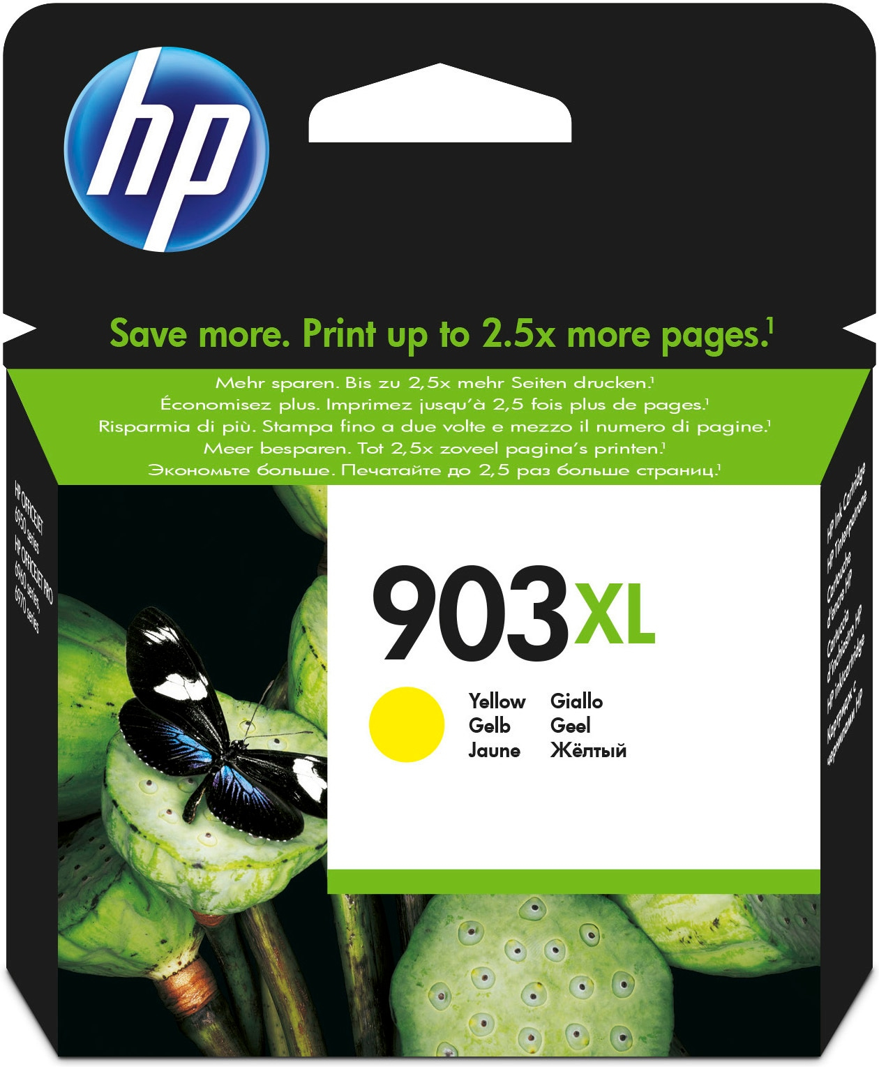 HP OfficeJet Pro 6860 / 6960 / 6970 Cartucho de tinta amarillo Nº903XL