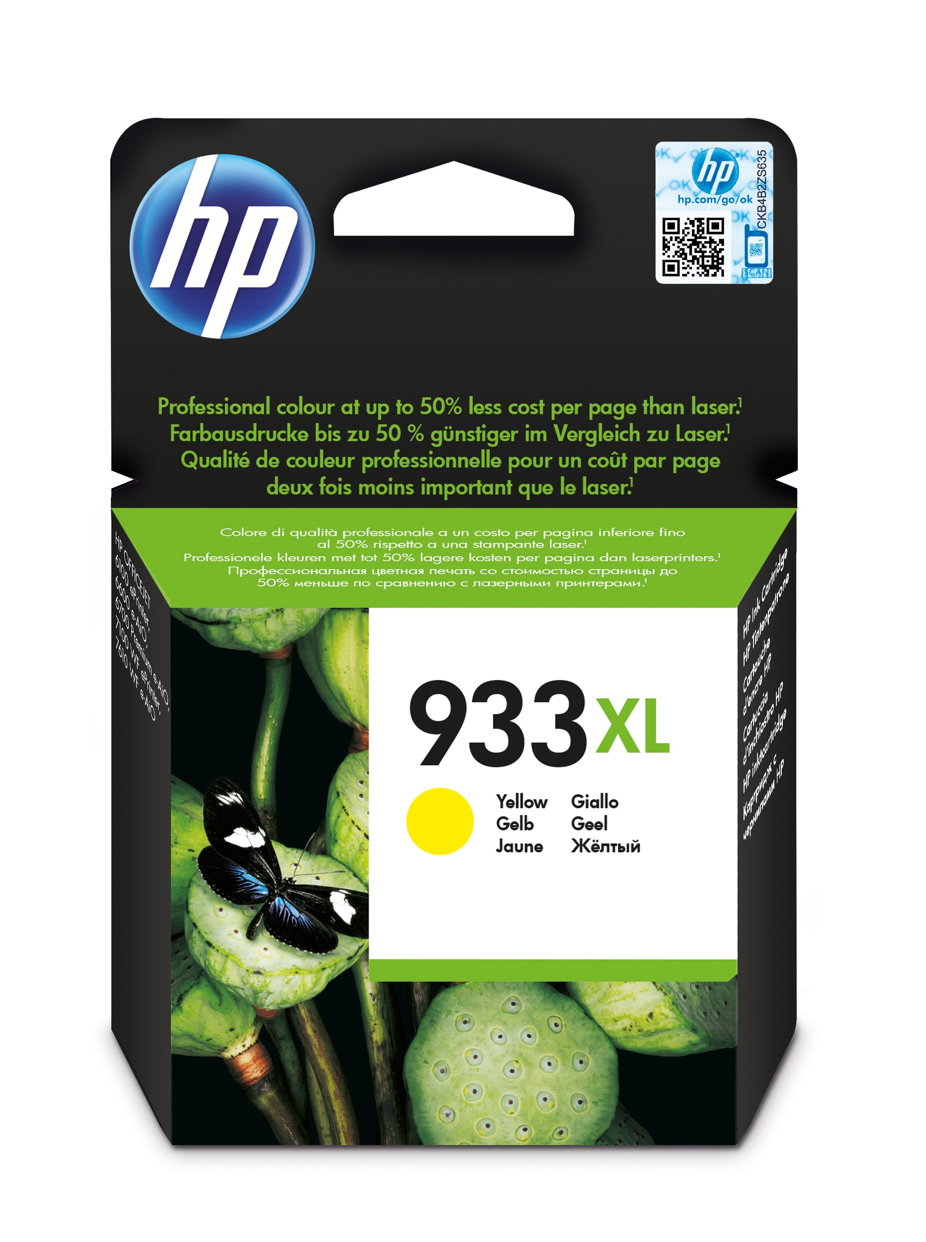 HP OfficeJet 6100 Cartucho Amarillo Nº933XL