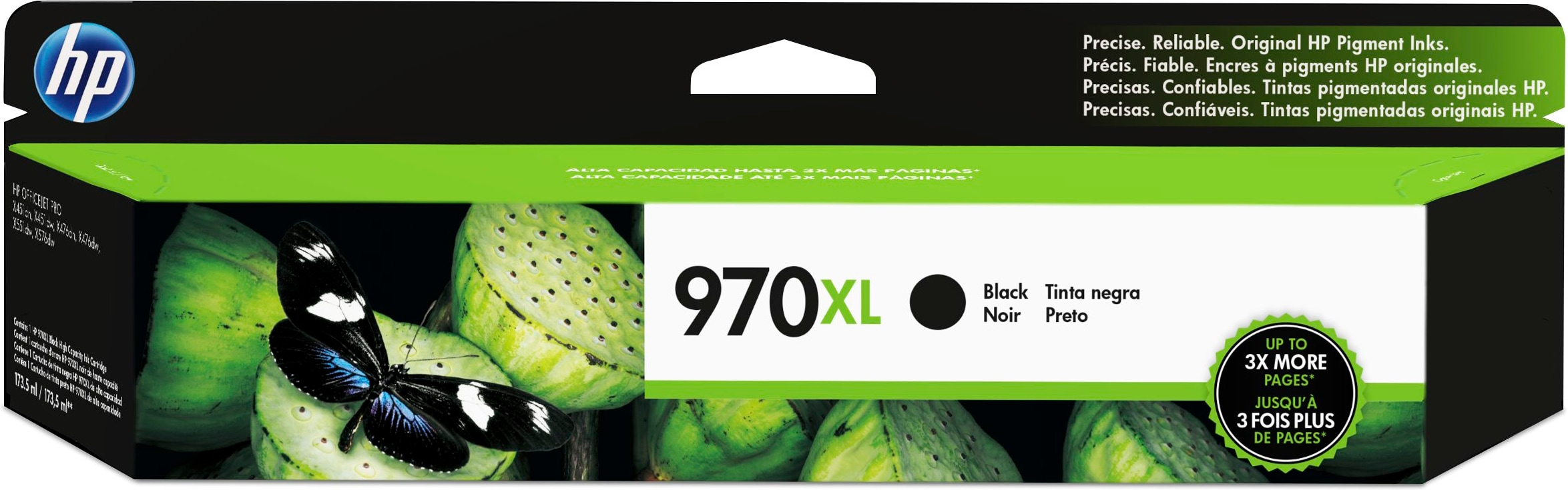 HP Offijet Pro X451/476/551 Cartucho Negro 9.200 pag Nº970XL