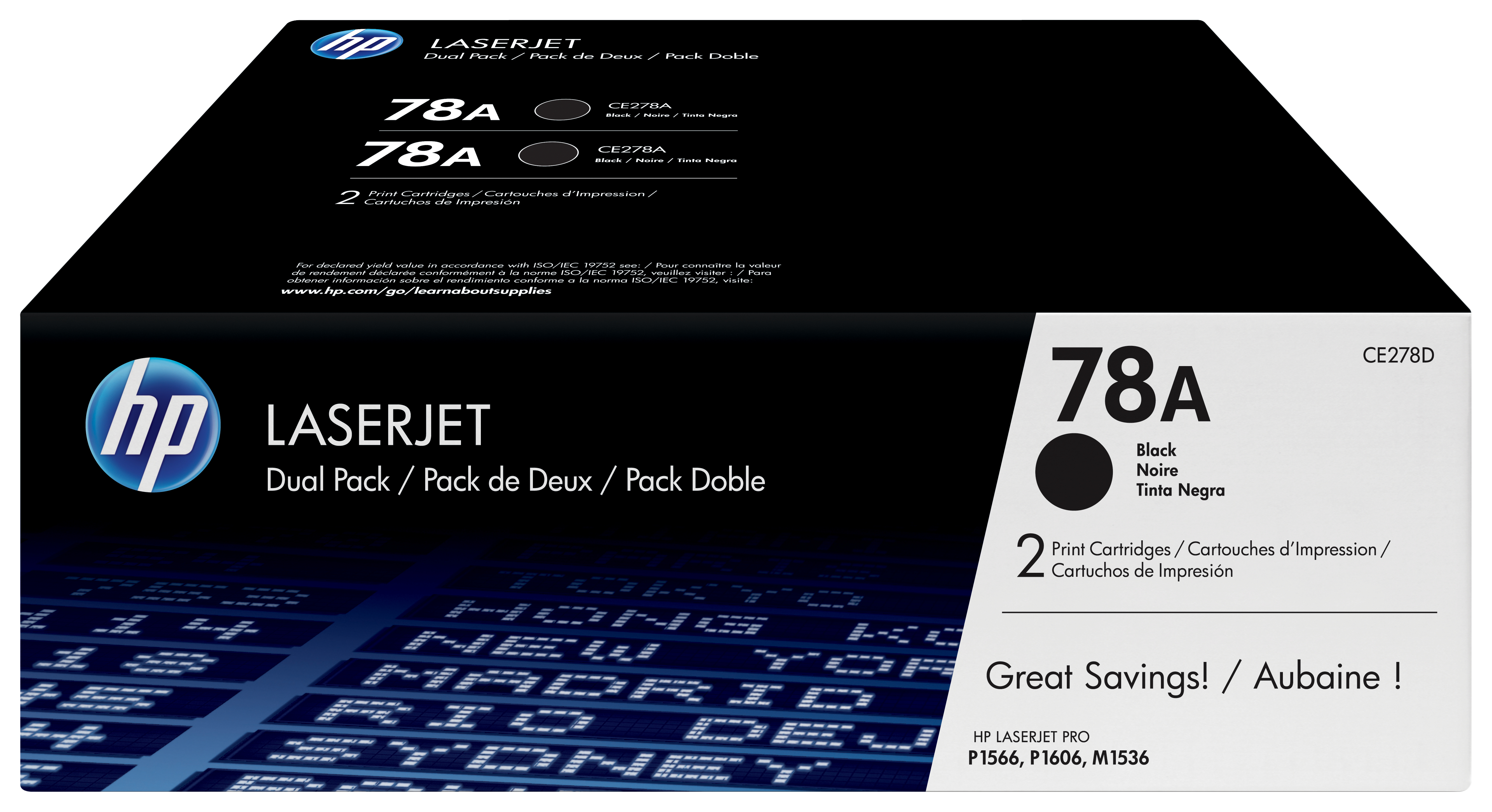HP Laserjet P1566 Toner Negro nº78A (Pack 2)