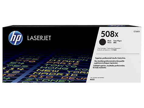 HP Laserjet M553 Toner 508X Negro 12.500 paginas alta capacidad
