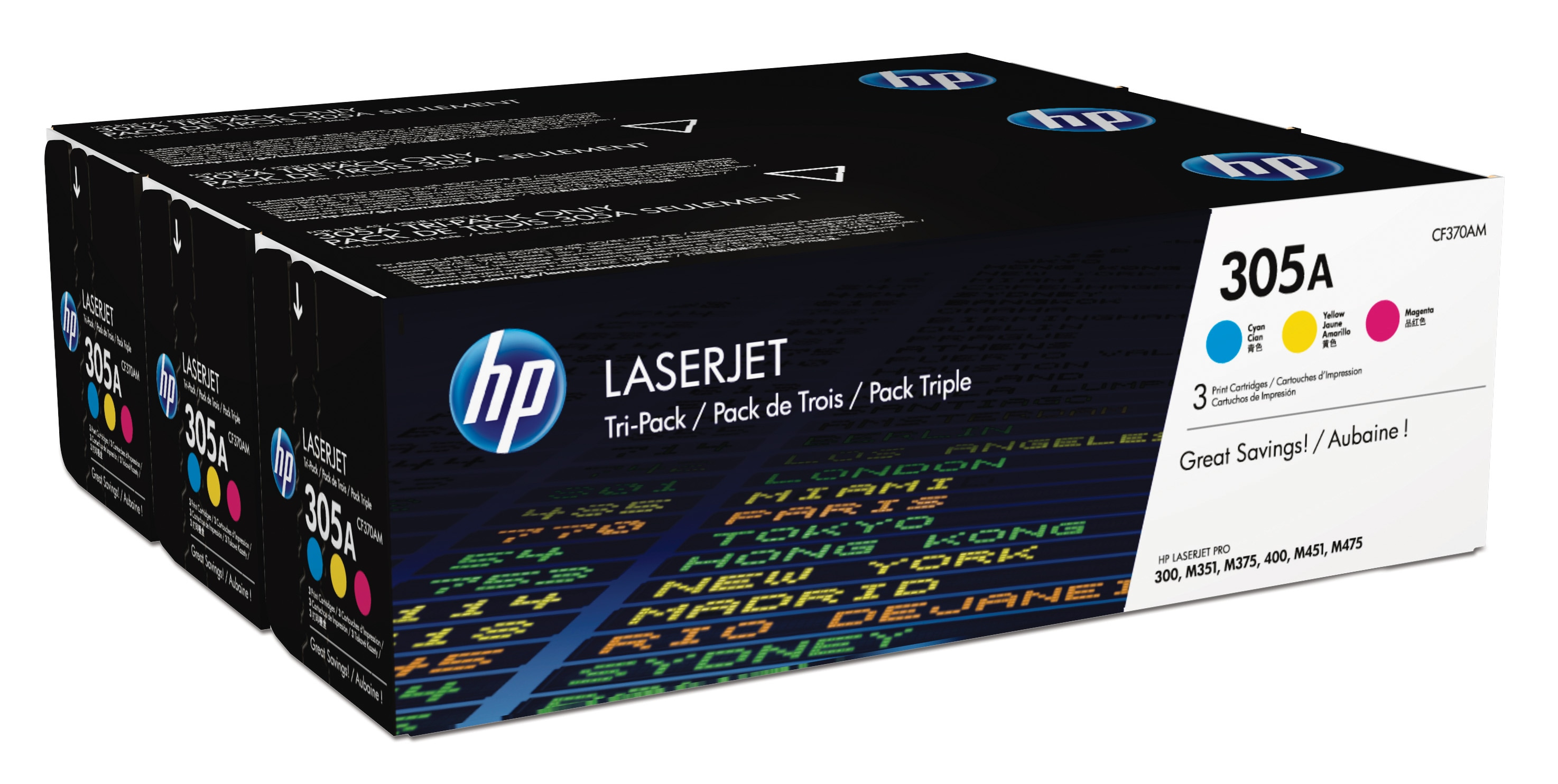 HP Toner Laser Tricolor 305A