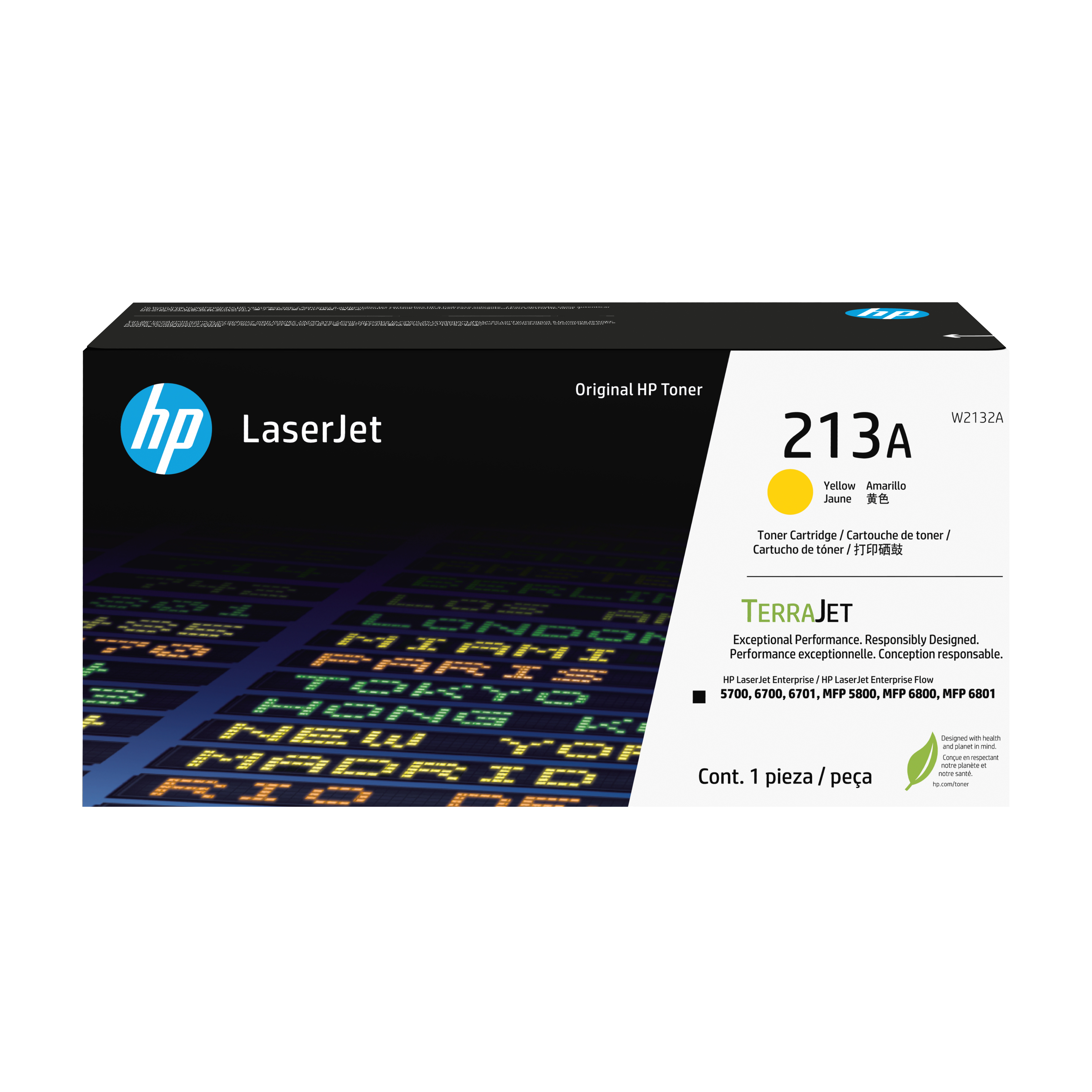 HP Toner laserJet 213A Amarillo