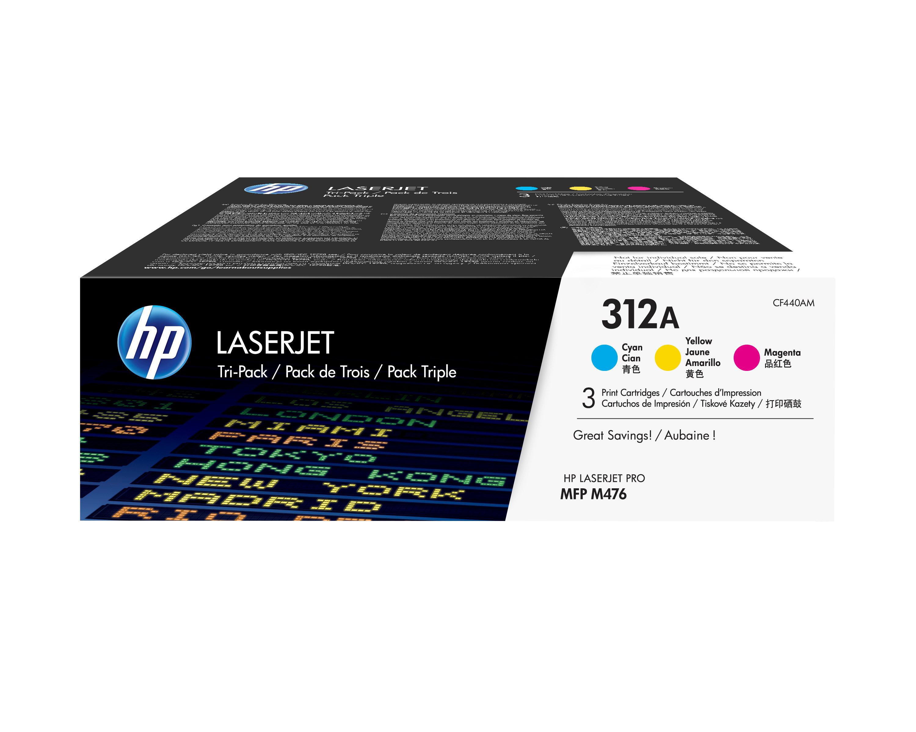 HP LaserJet 312A Pack 3 Toner cian/magenta/amarillo