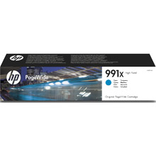 HP PageWide Pro 750/772/777 Cartucho 991X de alta capacidad cian