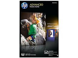 HP Papel fotograifco satinado avanzado 250g/m2, 10x15cm, sin bordes, 100 hojas