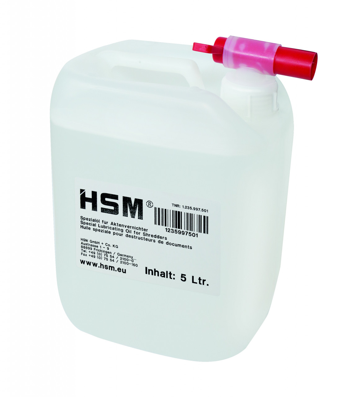 Hsm Aceite especial bloque de corte 5 L