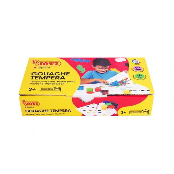 Jovi C.7 Botes Tempera Escolar 35ML Colores Surtidos