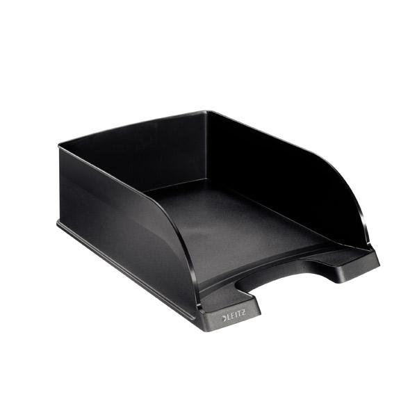 Leitz Bandeja Plus Jumbo apilable plastico negro