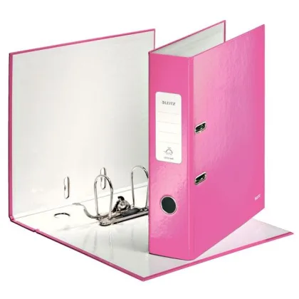 Leitz Archivador carton forrado Wow 180 lomo 80mm A4 fucsia metalizado