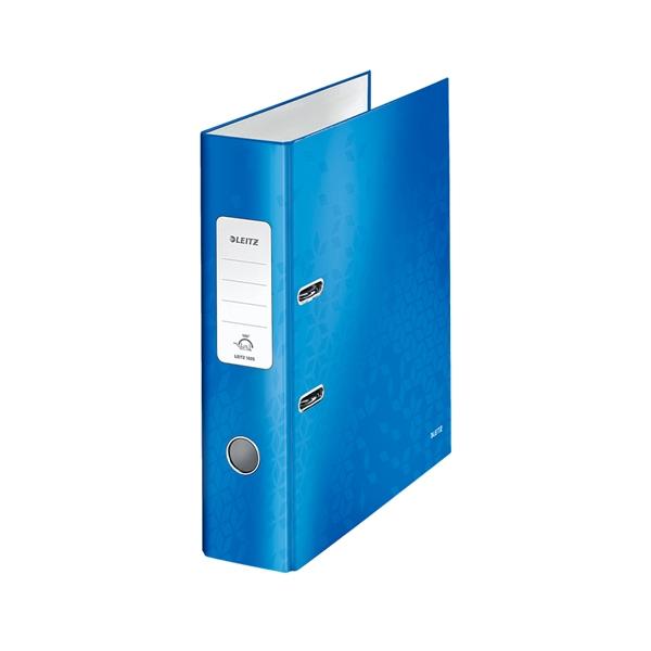 Leitz Archivador carton forrado Wow 180 lomo 80mm A4 azul metalizado