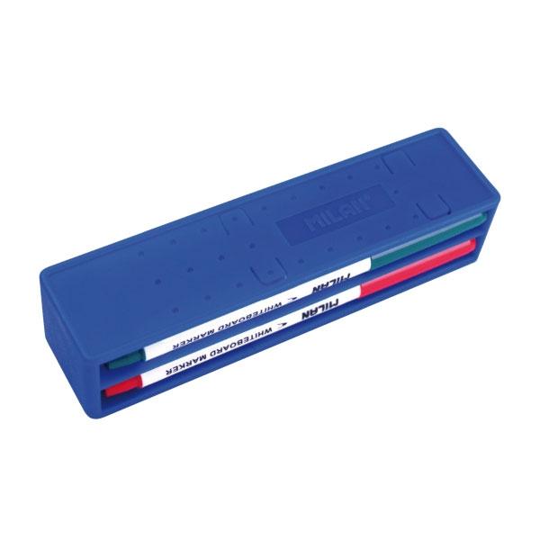 Milan Borrador magnetico + 4 rotuladores para pizarra blanca