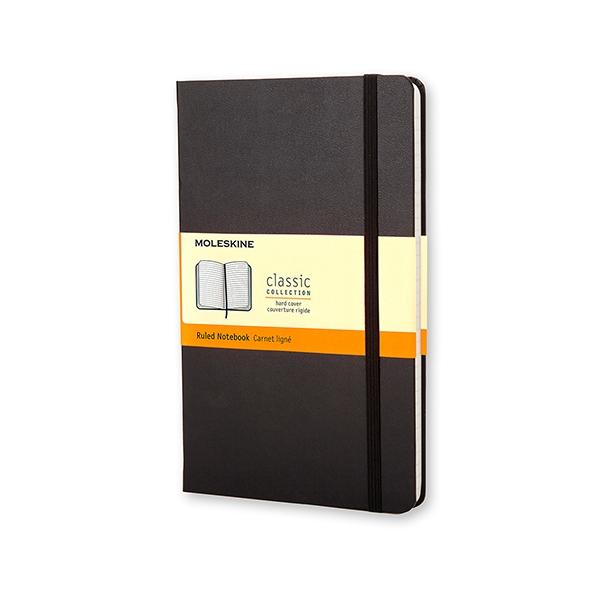 Moleskine Cuaderno Classic tapa dura 240 paginas rayado large negro