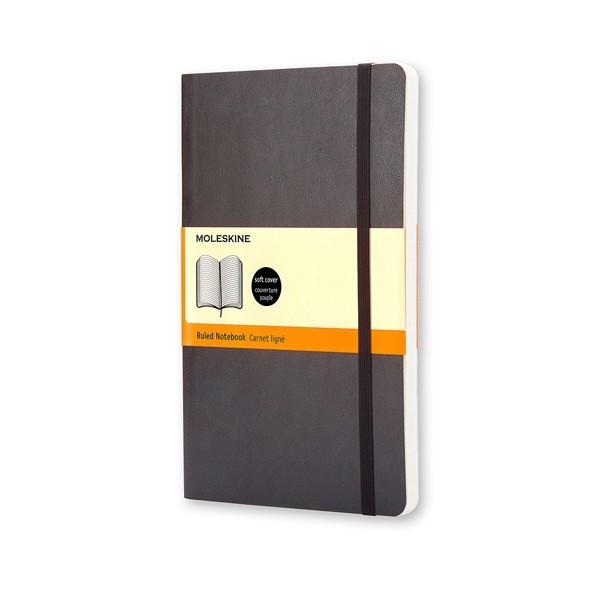 Moleskine Cuaderno Classic Moleskinte tapa blanda 192 paginas liso pocket negro