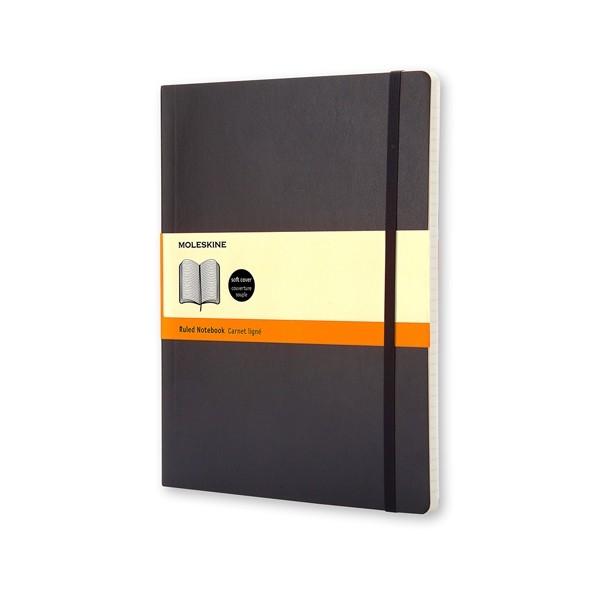Moleskine Cuaderno Classic tapa blanda 192 paginas liso x-large negro