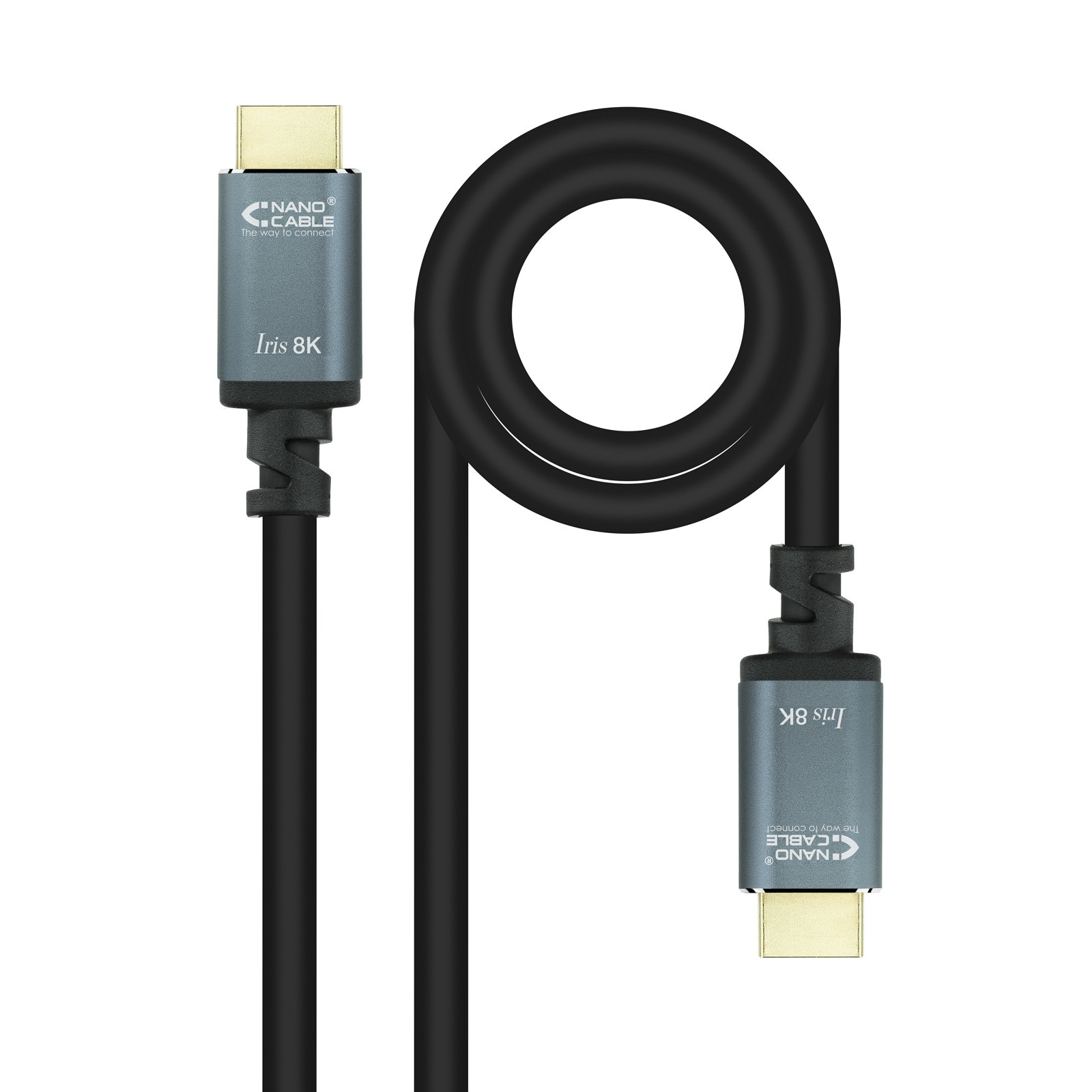 Nanocable 2.1 Iris A/M-A/M, Negro, 1.5 m, 1, 5 m, HDMI tipo A (Estandar), HDMI tipo A… – HDMI