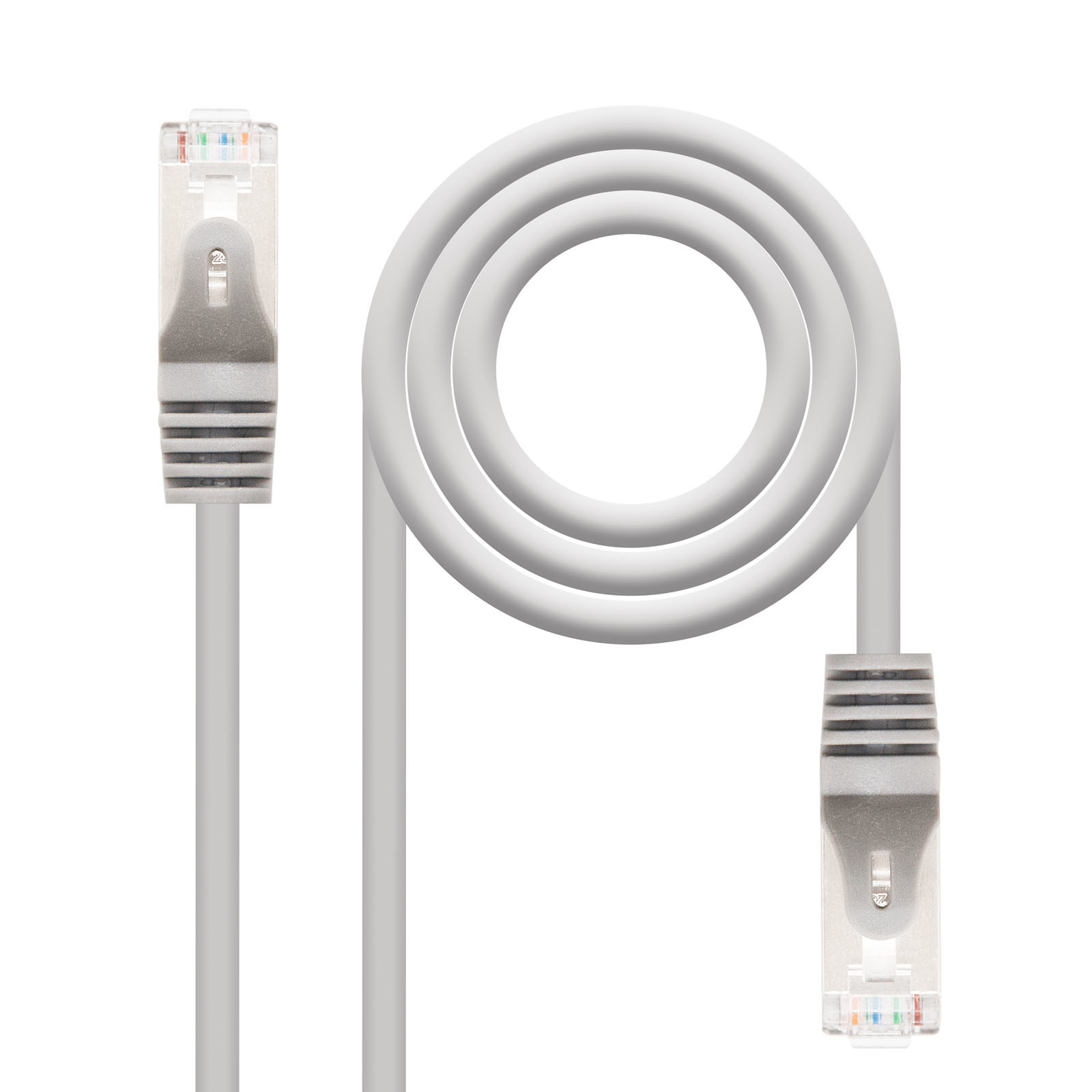 Nanocable 5m Cat6e, 5 m, Cat6e, F/Utp (Ftp), RJ-45, RJ-45, Gris