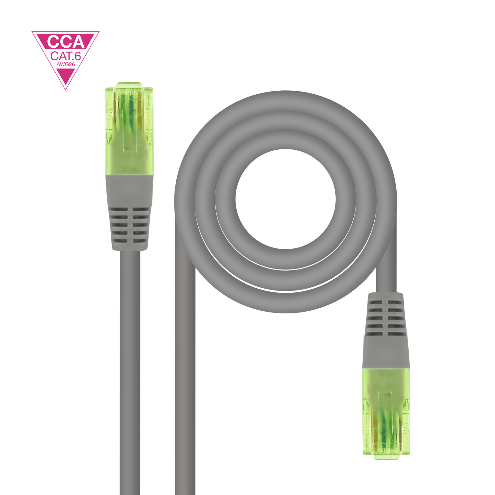 Nanocable red latiguillo CAT.6 Utp AWG26 Cca, 30 cm