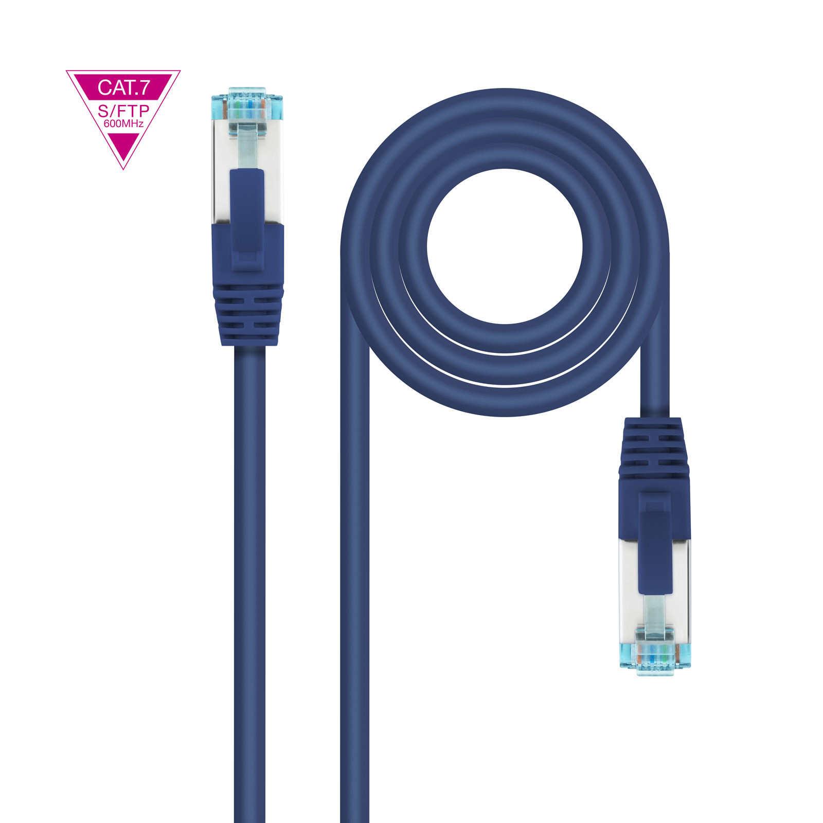 Nanocable Red CAT.7 Lszh Sftp Pimf AWG26 Azul 2 M