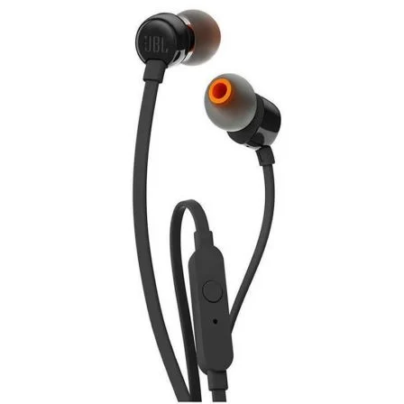 JBL Intrauditivos Tune 110/ con Micrófono/ Jack 3.5/ Negros