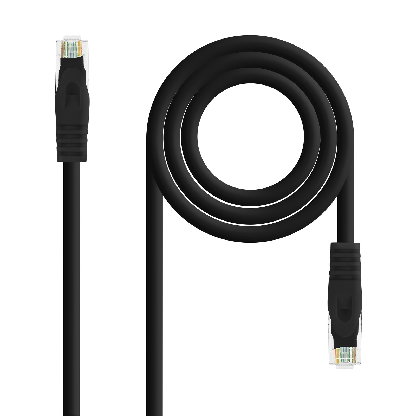 Nanocable Red Latigui Lszh CAT.6A Utp AWG24 Negro 2.0M