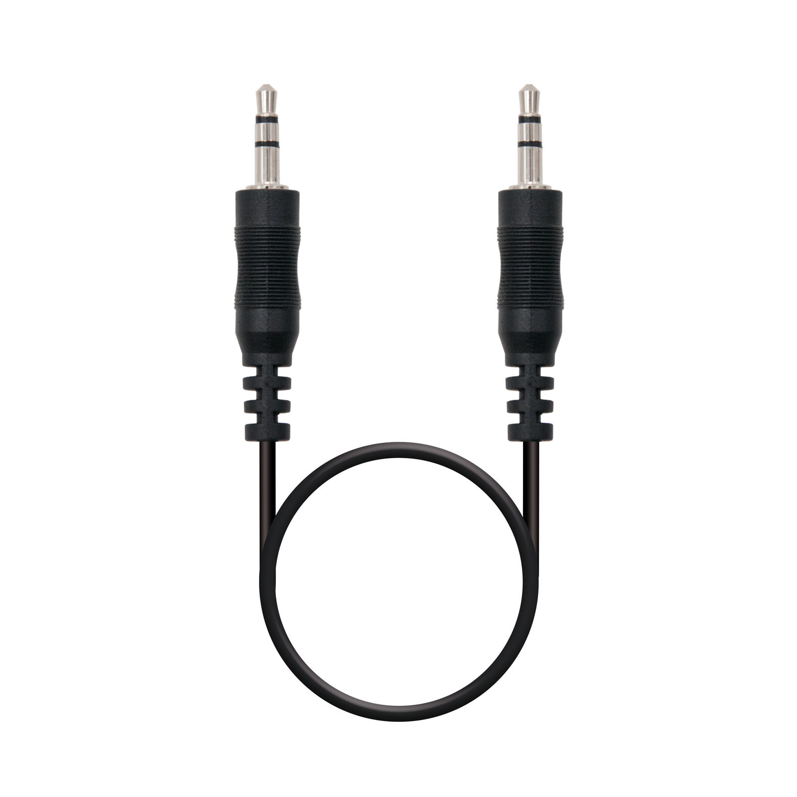 Nanocable audio estereo, Jack 3.5/M-Jack 3.5/M, negro, 15m, 3, 5mm, Macho, 3, 5mm, Macho, 15…