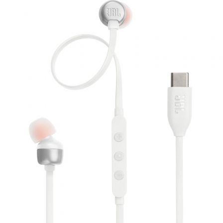 JBL Intrauditivos Tune 310C/ con Micrófono/ Blancos