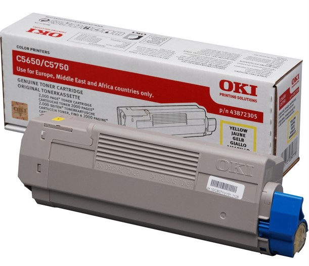 Oki C5650/C5750 Toner Amarillo 2k