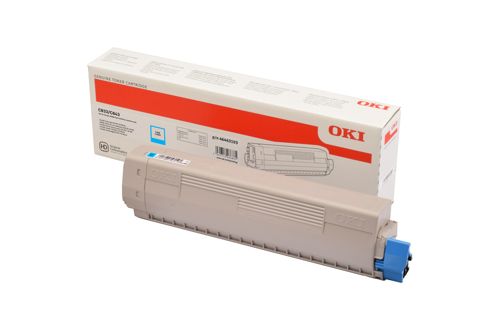 Oki Toner-C833/843 - Cyan