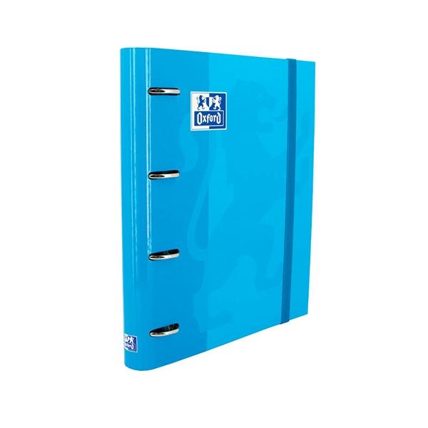 Oxford Carpeta Europeanbinder 4 Anillas Con Gomas Y Recambio A4+ Azul