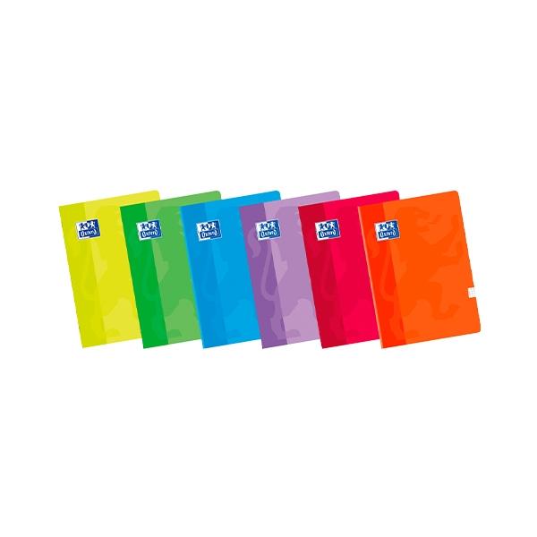 Oxford Libreta Grapada Tapa Blanda 48H Milimetrada A4 Colores Surtidos