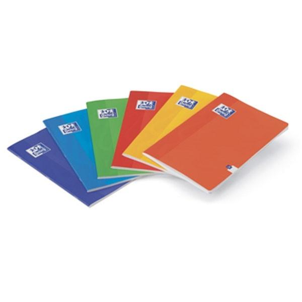 Oxford Libreta Grapada 48H 90G Horizontal Con Margen A4 Colores Surtidos