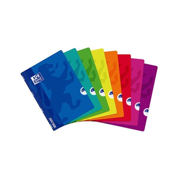 Oxford Libreta Grapada Tapa Plastico Openflex 48H 90G Pauta 3, 5 A4 Colores Surtidos