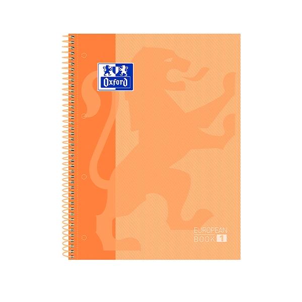 Oxford Cuaderno Microperforado Europeanbook 1 Tapas Extraduras 80H 90G Cuadricula 5X5 A4+…