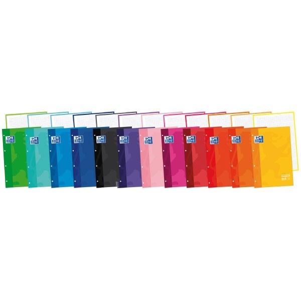 Oxford Recambio Tapa Blanda 80H 90G Cuadricula 5X5 A4+ Malva