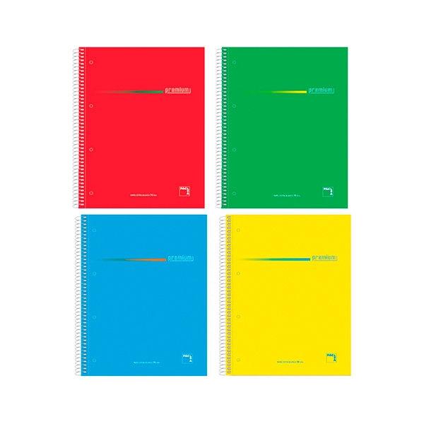 Pacsa Cuaderno Premium A5- 5x5 160h 70g colores surtidos