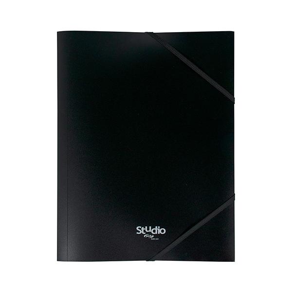 Pardo Carpeta gomas Pastel Pp negro